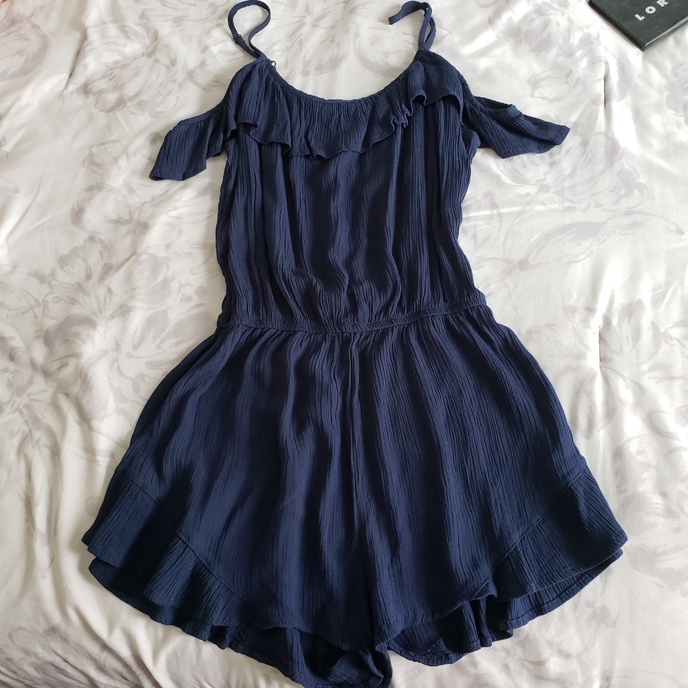 Navy Romper